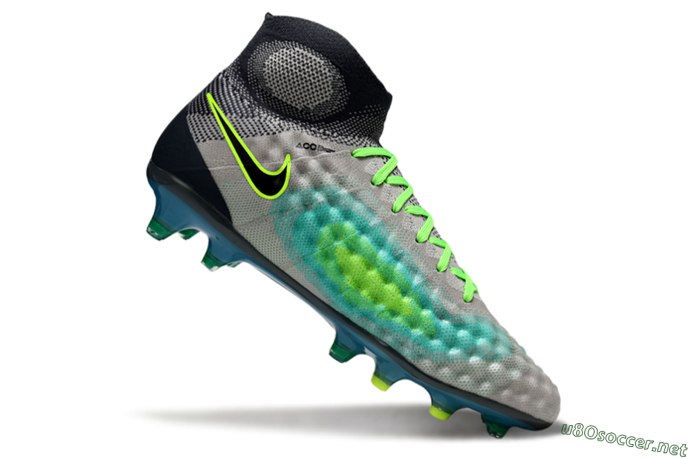 Men's Nike Magista Orden 2 FG Football Boots - Gray/Neon Green/Black 5