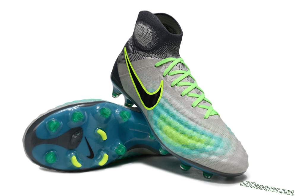 Men's Nike Magista Orden 2 FG Football Boots - Gray/Neon Green/Black 4
