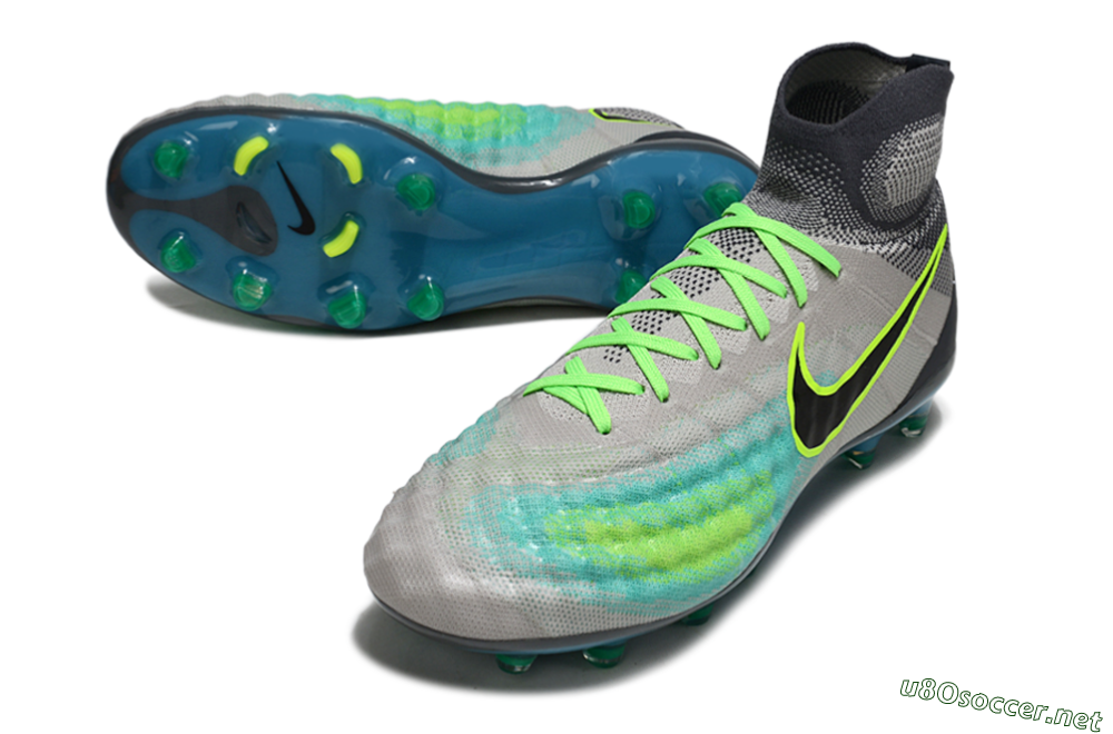 Men's Nike Magista Orden 2 FG Football Boots - Gray/Neon Green/Black 3