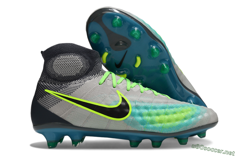 Men's Nike Magista Orden 2 FG Football Boots - Gray/Neon Green/Black 2