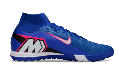 Unisex Nike Air Zoom Mercurial Superfly 10 Elite TF Football Shoes - Blue/Electric Blue/Neon Pink