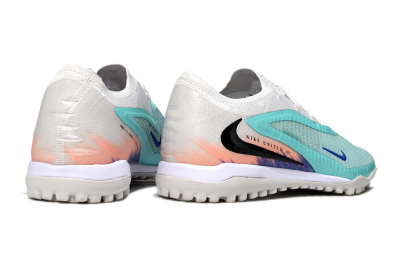 Men's Nike Phantom 6 Low Elite TF Football Shoes - Aqua/Sky Blue/Coral Orange
