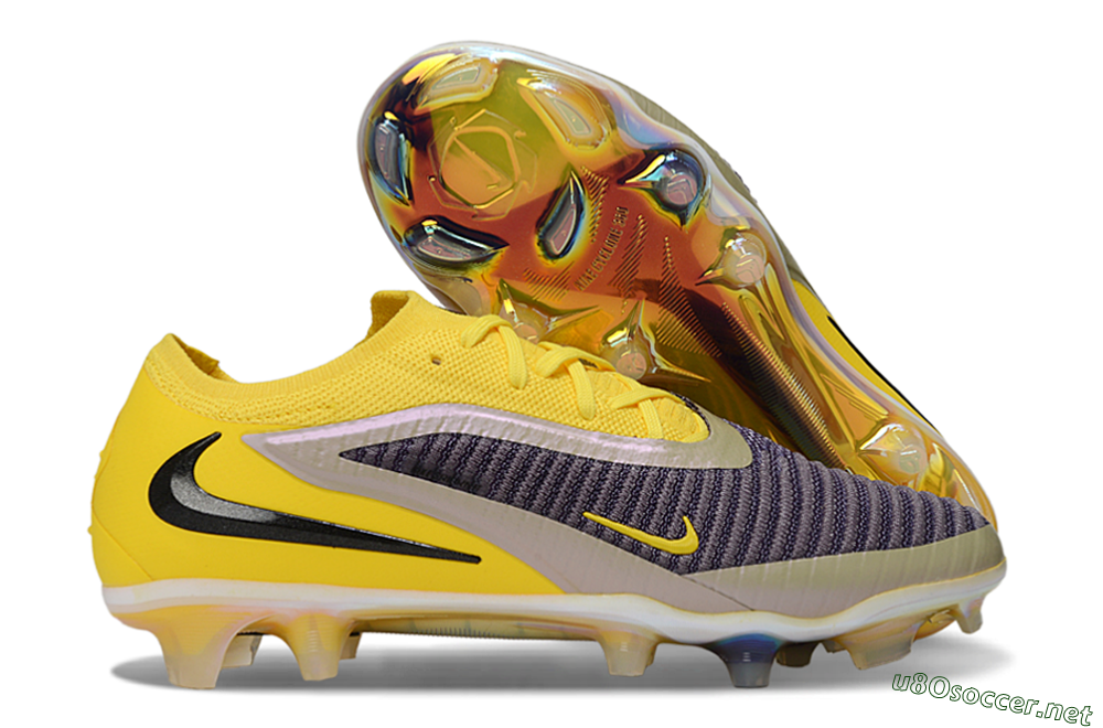Unisex Nike Phantom 6 Low Elite FG Football Boots - Yellow/Ample Gold/Graphite Gray 2