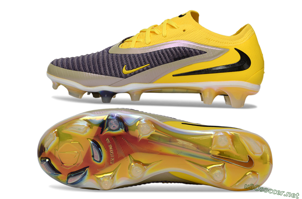Unisex Nike Phantom 6 Low Elite FG Football Boots - Yellow/Ample Gold/Graphite Gray 1