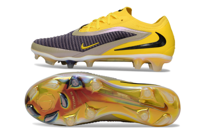 Unisex Nike Phantom 6 Low Elite FG Football Boots - Yellow/Ample Gold/Graphite Gray