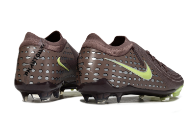 Men's Nike Phantom GX 2 Elite FG Football Boots - Brown/Lime Green/Charcoal Gray