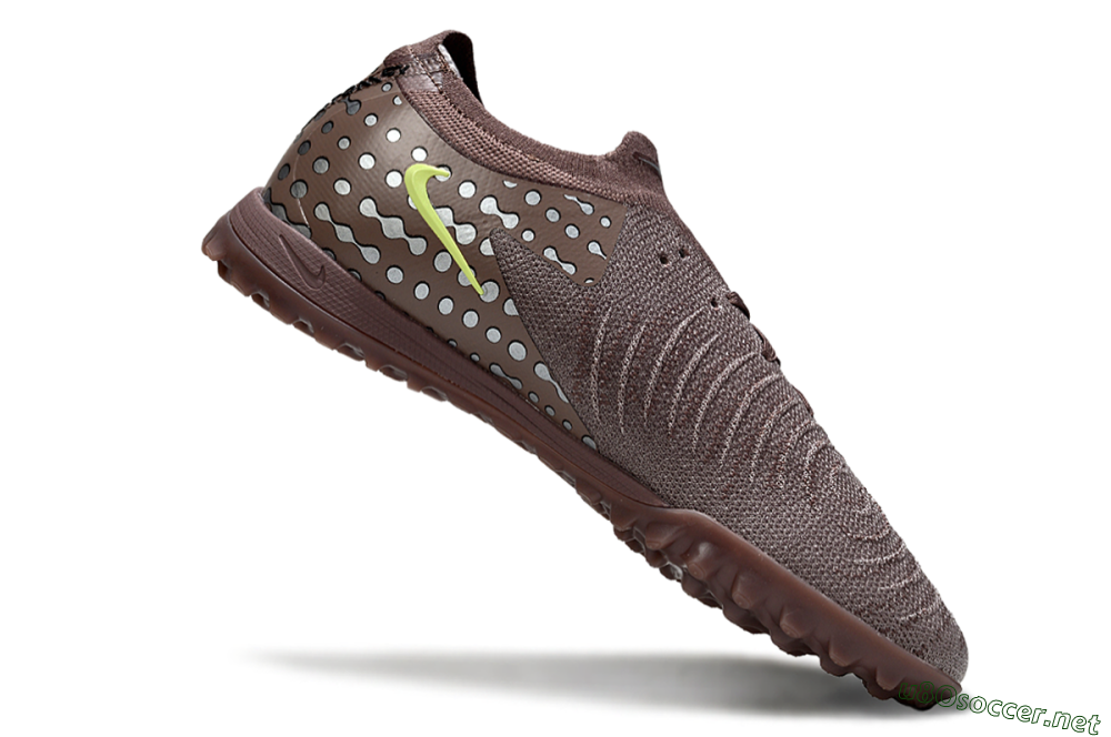 Men's Nike Phantom GX 2 Elite TF Football Shoes - Brown/Olive Green/Gray 4