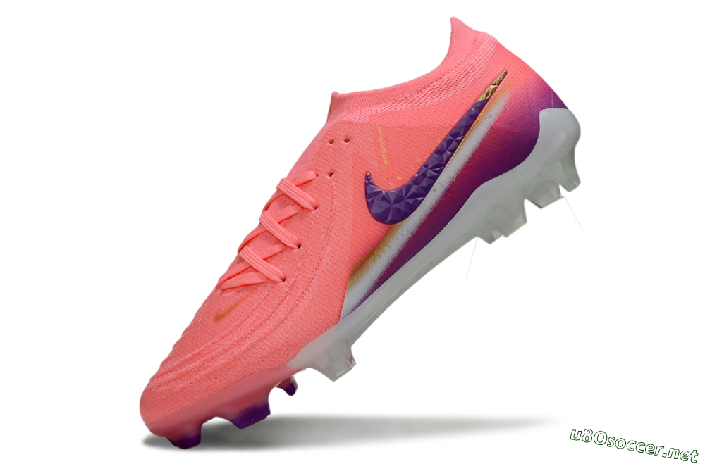 Men's Nike Phantom GX 2 Elite FG Football Boots - Pink/Vibrant Pink/Deep Violet 5