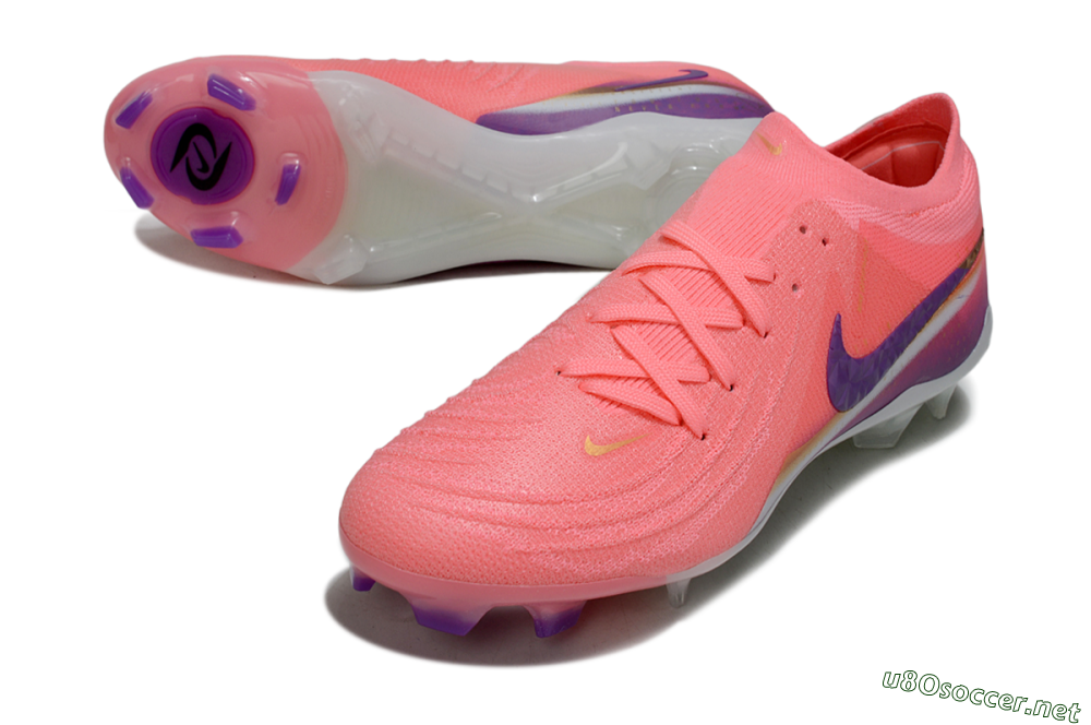 Men's Nike Phantom GX 2 Elite FG Football Boots - Pink/Vibrant Pink/Deep Violet 3