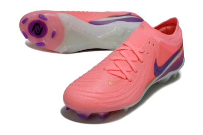 Men's Nike Phantom GX 2 Elite FG Football Boots - Pink/Vibrant Pink/Deep Violet
