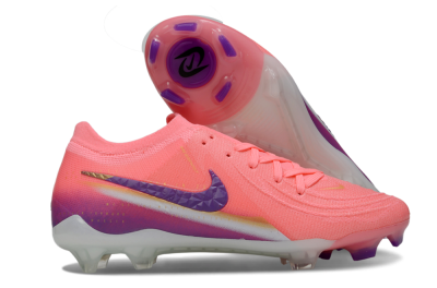 Men's Nike Phantom GX 2 Elite FG Football Boots - Pink/Vibrant Pink/Deep Violet