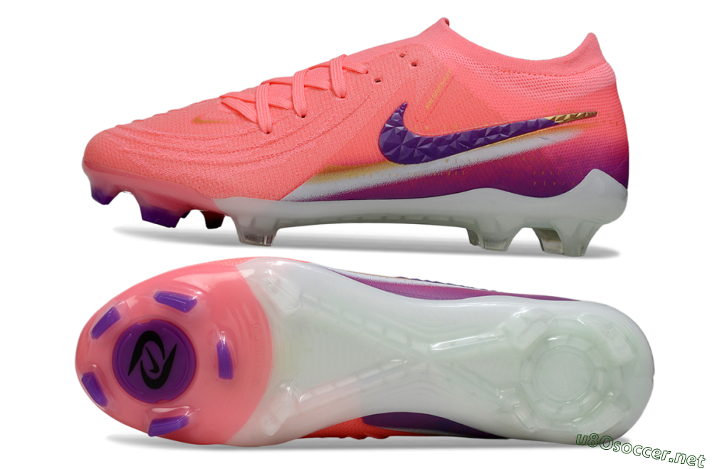 Men's Nike Phantom GX 2 Elite FG Football Boots - Pink/Vibrant Pink/Deep Violet 1