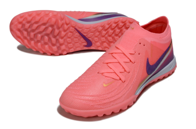 Men's Nike Phantom GX 2 Elite TF Football Shoes - Pink/Vivid Coral/Deep Purple
