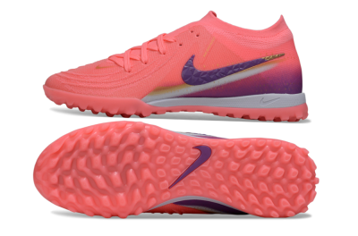 Men's Nike Phantom GX 2 Elite TF Football Shoes - Pink/Vivid Coral/Deep Purple