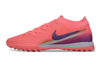 Men's Nike Phantom GX 2 Elite TF Football Shoes - Pink/Vivid Coral/Deep Purple