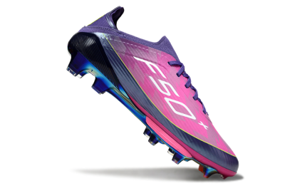 Unisex Adidas F50 Elite Lightstrike Pro FG Football Boots - Pink/Neon Yellow/Deep Purple
