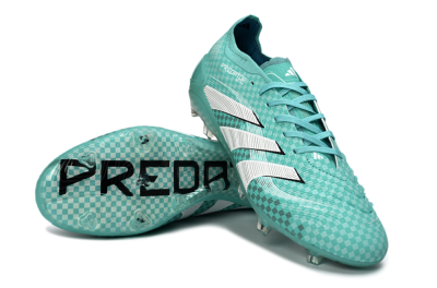 Unisex Adidas Predator 25 Elite FG Football Boots - Aqua/Mint Green/White