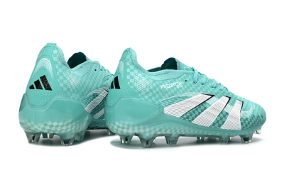 Unisex Adidas Predator 25 Elite FG Football Boots - Aqua/Mint Green/White