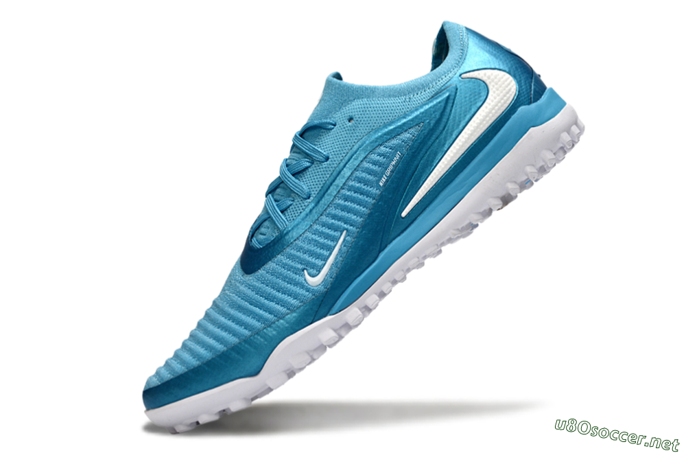 Men's Nike Phantom 6 Low Elite TF Football Shoes - Blue/Sky Blue/Ocean Blue 5