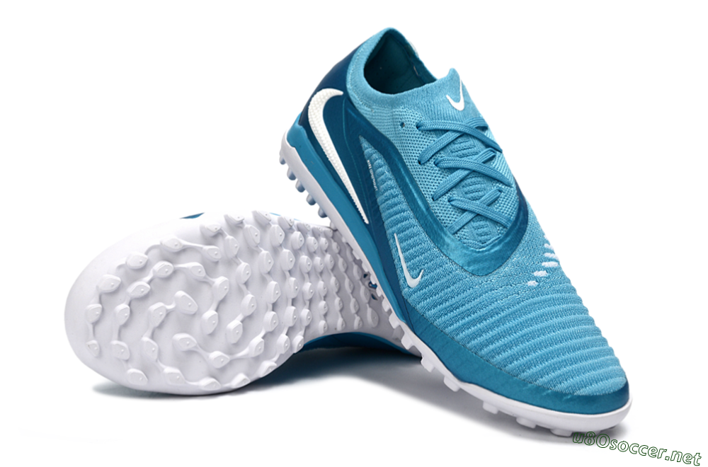 Men's Nike Phantom 6 Low Elite TF Football Shoes - Blue/Sky Blue/Ocean Blue 3