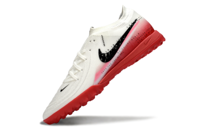Men's Nike Phantom GX 2 Elite TF Football Shoes - White/Crimson Red/Black