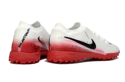 Men's Nike Phantom GX 2 Elite TF Football Shoes - White/Crimson Red/Black