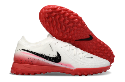 Men's Nike Phantom GX 2 Elite TF Football Shoes - White/Crimson Red/Black