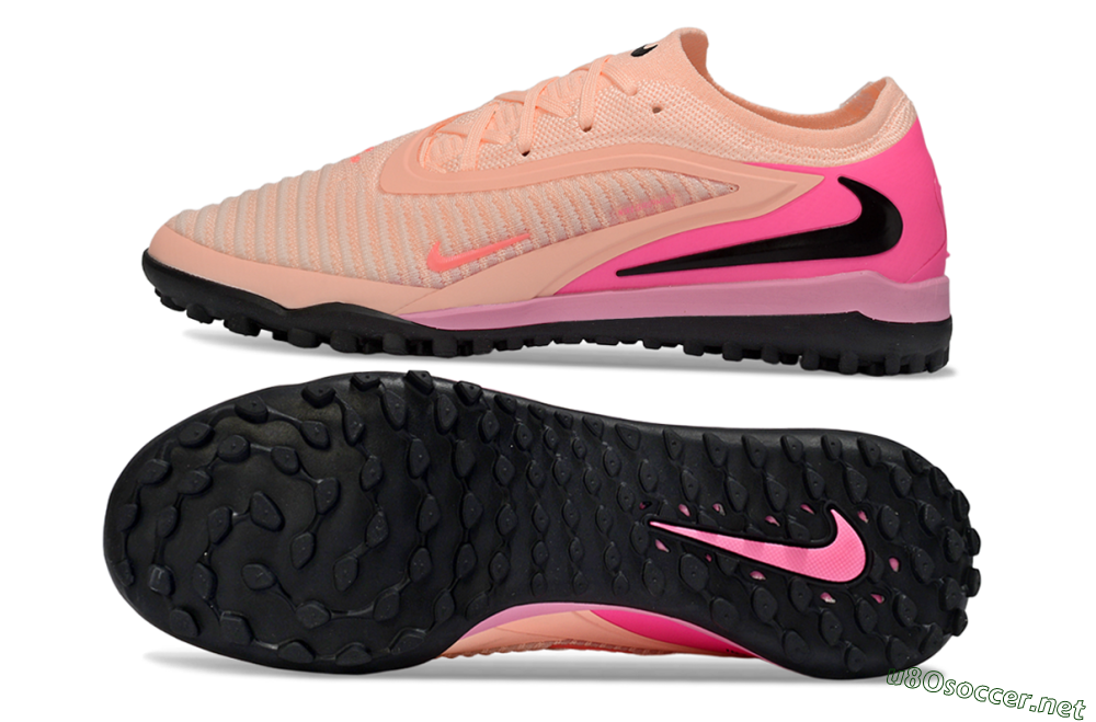 Men's Nike Phantom 6 Low Elite TF Football Shoes - Pink/Coral Blush/Hot Pink 1
