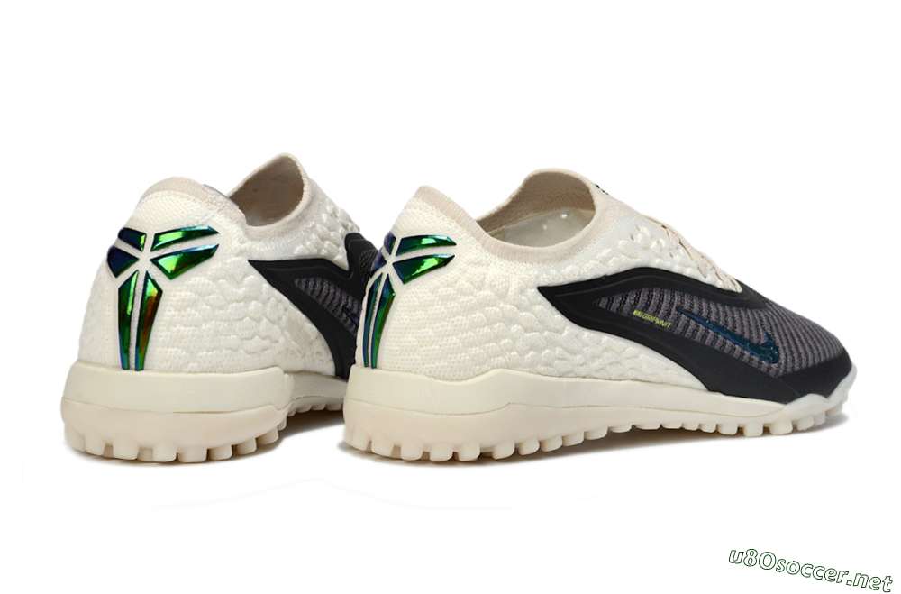 Men's Nike Phantom 6 Low Elite TF Football Shoes - Black/Electric Green/Neutral Beige 6