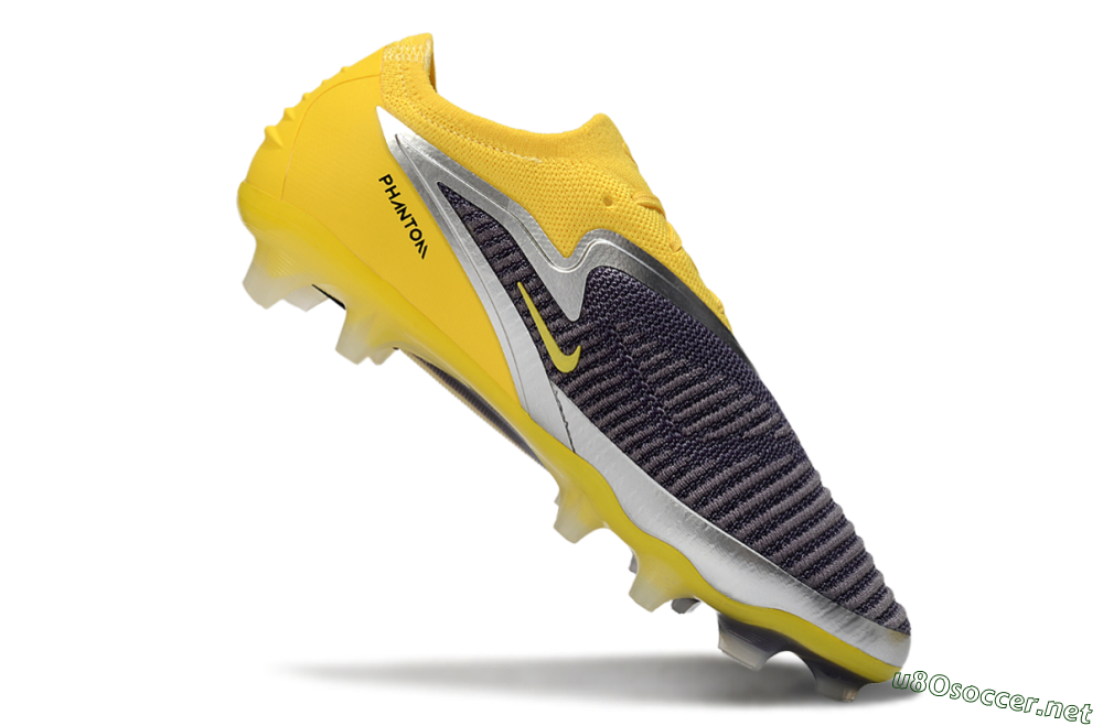 Men's Nike Phantom 6 Low Elite FG Football Boots - Yellow/Electric Yellow/Dark Gray 4