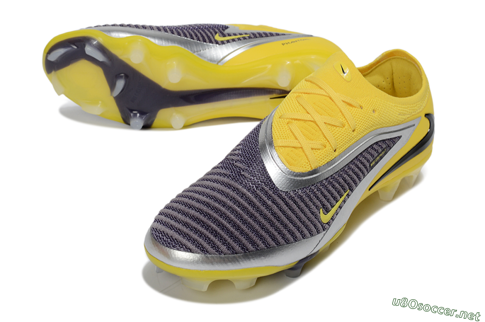 Men's Nike Phantom 6 Low Elite FG Football Boots - Yellow/Electric Yellow/Dark Gray 3