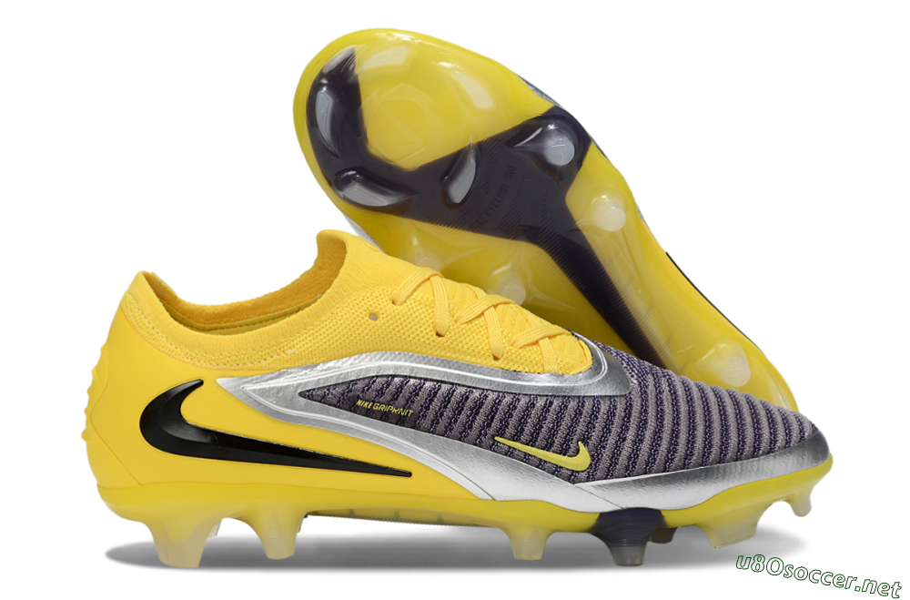 Men's Nike Phantom 6 Low Elite FG Football Boots - Yellow/Electric Yellow/Dark Gray 2