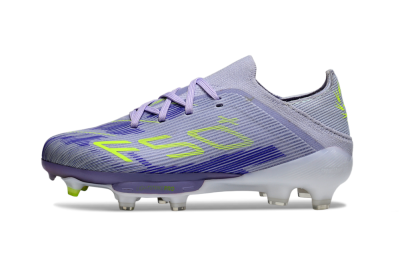 Kids Adidas F50 Elite Lightstrike Pro FG Football Boots - Purple/Electric Yellow/Violet Gradient