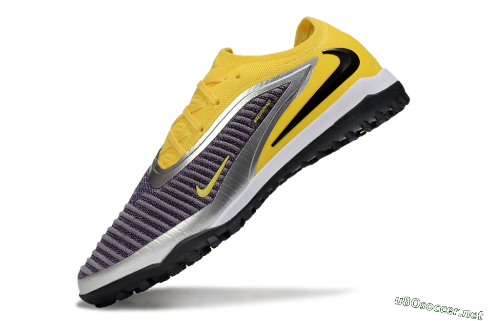 Men's Nike Phantom 6 Low Elite TF Football Shoes - Yellow/Sunshine Yellow/Graphite Gray 5
