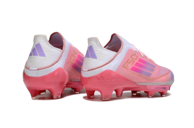 Kids Adidas F50 Elite Lightstrike Pro FG Football Boots - Pink/Soft Pink/Gradient Purple