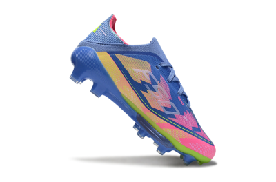 Kids Adidas F50 Elite Lightstrike Pro FG Football Boots - Blue/Pink Lemonade/Lime Twist