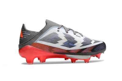 Kids Adidas F50 Elite Lightstrike Pro FG Football Boots - Gray/Electric Pink/Deep Purple