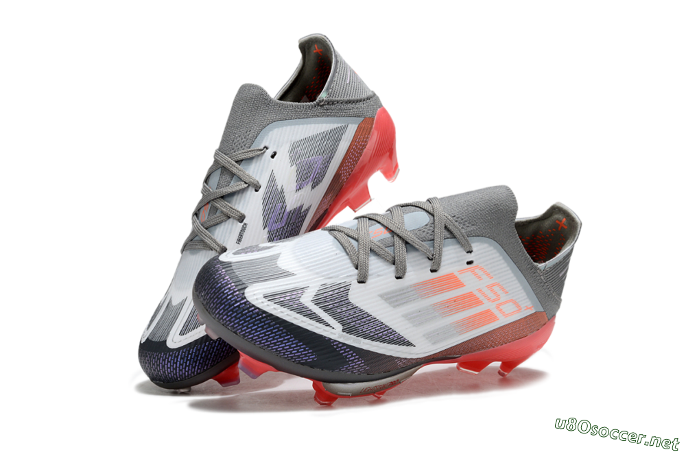 Kids Adidas F50 Elite Lightstrike Pro FG Football Boots - Gray/Electric Pink/Deep Purple 0