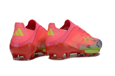 Kids Adidas F50 Elite Lightstrike Pro FG Football Boots - Pink/Neon Green/Flash Red