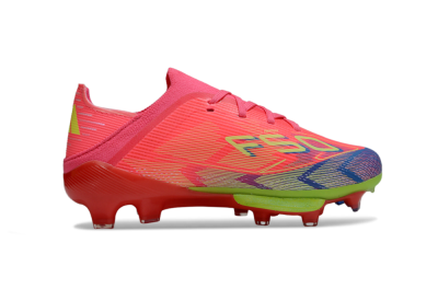 Kids Adidas F50 Elite Lightstrike Pro FG Football Boots - Pink/Neon Green/Flash Red