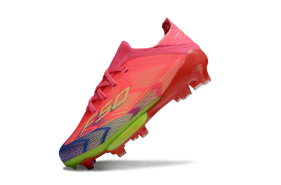 Kids Adidas F50 Elite Lightstrike Pro FG Football Boots - Pink/Neon Green/Flash Red