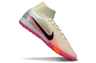 Unisex Nike Air Zoom Mercurial Superfly 10 Elite TF Football Shoes - Cream/Coral Pink/Black