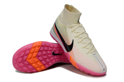Unisex Nike Air Zoom Mercurial Superfly 10 Elite TF Football Shoes - Cream/Coral Pink/Black
