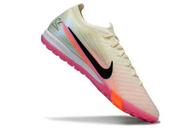 Unisex Nike Air Zoom Mercurial Vapor 16 Elite TF Football Shoes - Cream/Electric Pink/Neon Orange