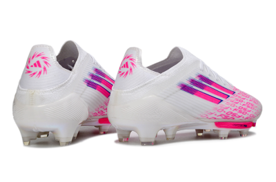 Unisex Adidas F50+ Elite Lightstrike Pro FG Football Boots - White/Fuchsia Pink/Soft Pink