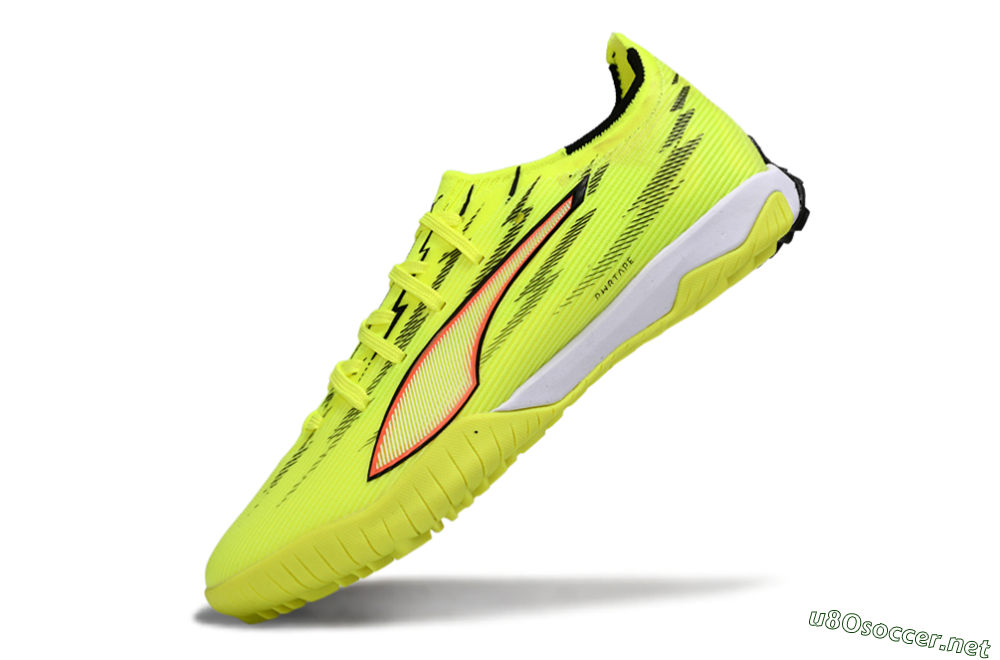 Men's Puma Ultra Ultimate TF Football Shoes - Yellow/Electric Yellow/Crimson Blaze 5