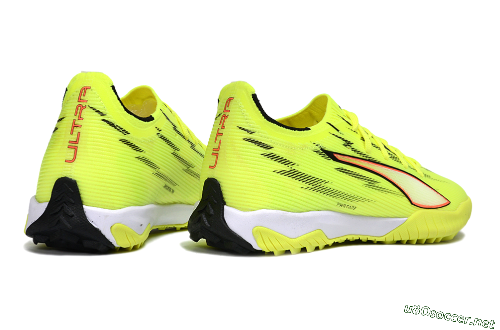 Men's Puma Ultra Ultimate TF Football Shoes - Yellow/Electric Yellow/Crimson Blaze 6