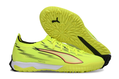 Men's Puma Ultra Ultimate TF Football Shoes - Yellow/Electric Yellow/Crimson Blaze