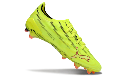Men's Puma Ultra Ultimate FG Football Boots - Yellow/Bright Lime/Neon Pink