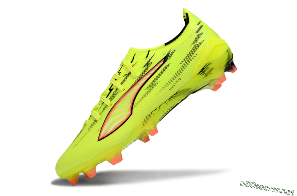 Men's Puma Ultra Ultimate FG Football Boots - Yellow/Bright Lime/Neon Pink 5
